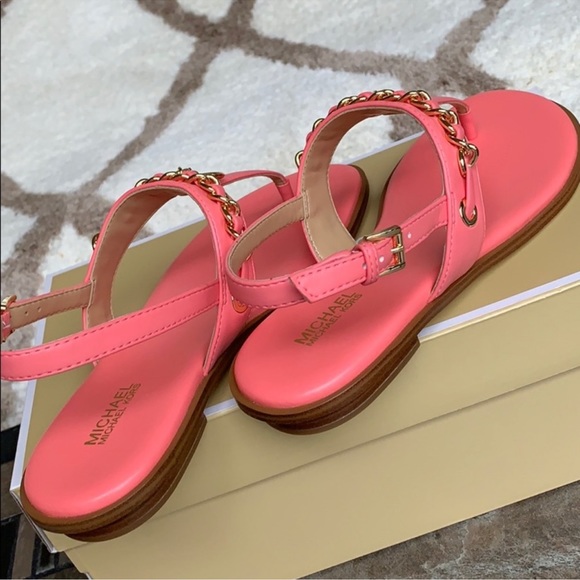 MICHAEL KORS ELSA THONG NAPPA PU GRAPEFRUIT - Picture 6 of 15